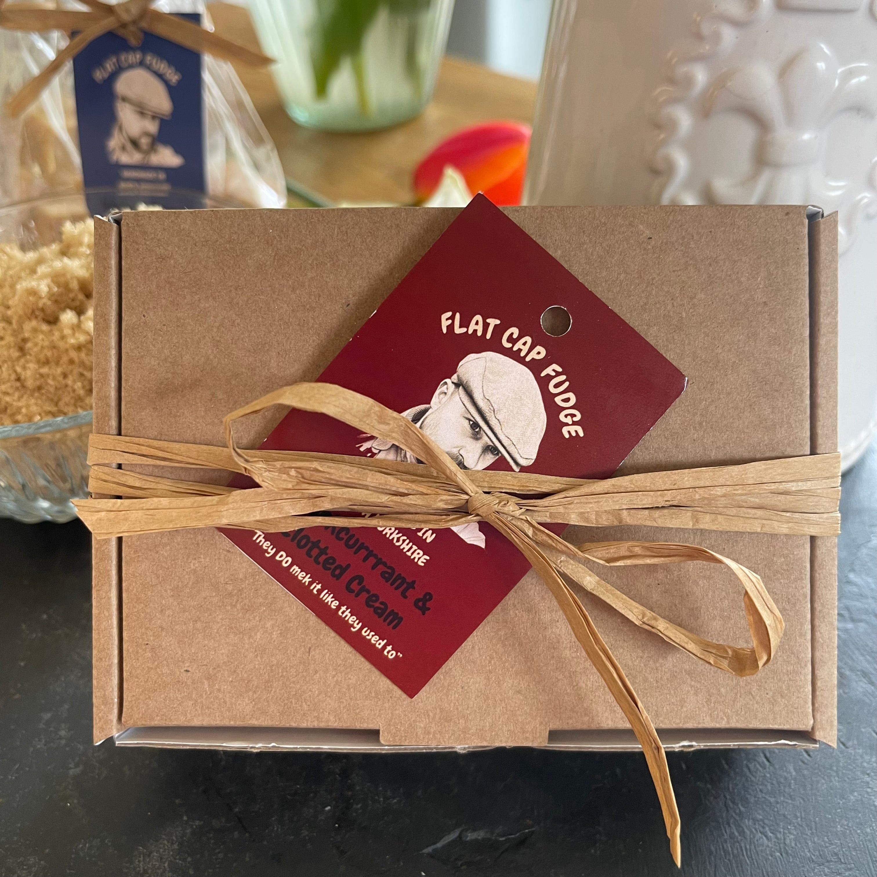 Blackcurrant and clotted cream fudge, handmade in North Yorkshire 